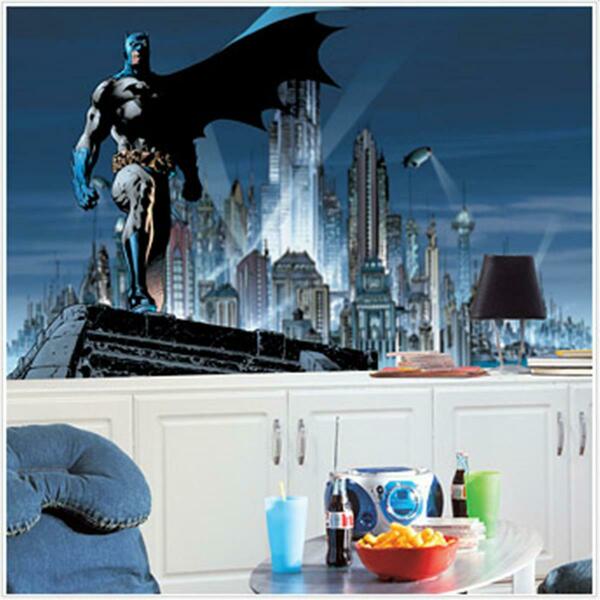 Comfortcorrect Batman Chair Rail Prepasted Mural 6 ft x 10 ft CO121166